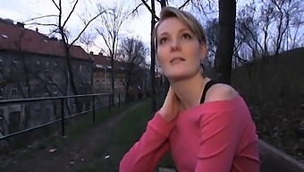Meggie, A Cam Girl, Engages In Outdoor Sex-For-Cash Encounter Behind A Church