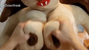 A Sex Doll Based On A Plush Bat Girl Brings Pleasure To A Man For An Extended Period