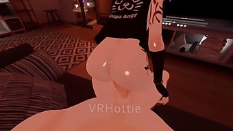 חוו ריקוד לאק חושני על הספה עם תצפית Pov על פעולת הטחינה