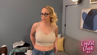 Beautiful Blonde Gets Facial In Hot College Dorm Scene